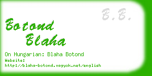 botond blaha business card